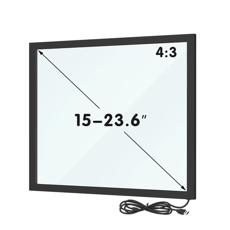 15 Inch Interactive Infrared Multi-Touch LCD Touch Screen Panel